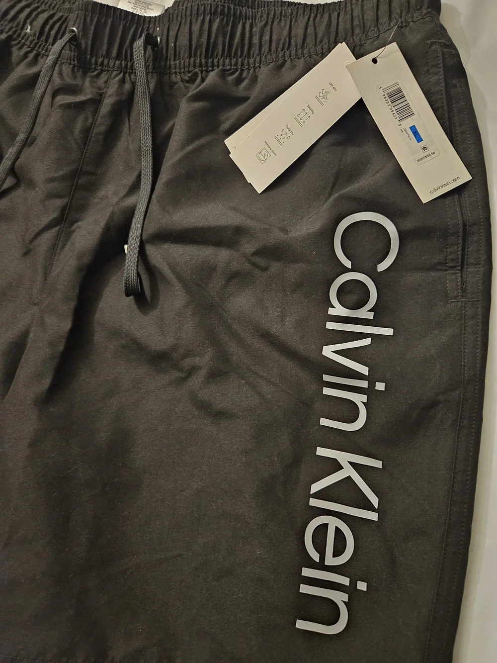 Calvin Klein Black Logo Swim Shorts